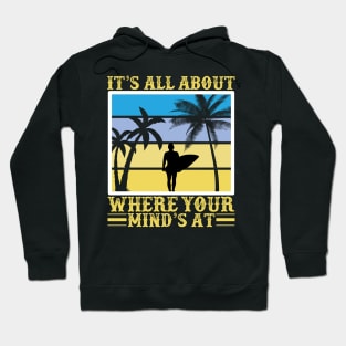 sunset sea beach surfboard sand ocean wave Hoodie